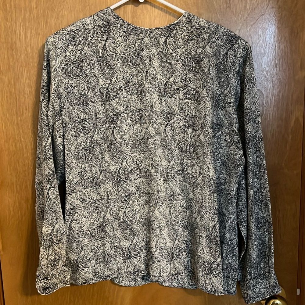 Vintage Pendleton Country Sophisticates 100% Silk Blouse Size 14